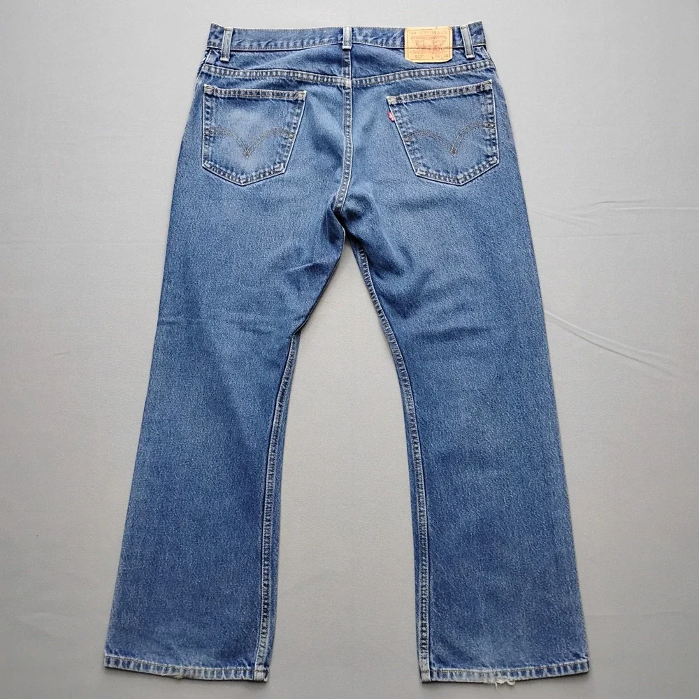 Levis 517 Bootcut Jeans Mens 36x30 Blue Medium Wash Denim Y2K Vintage 2002